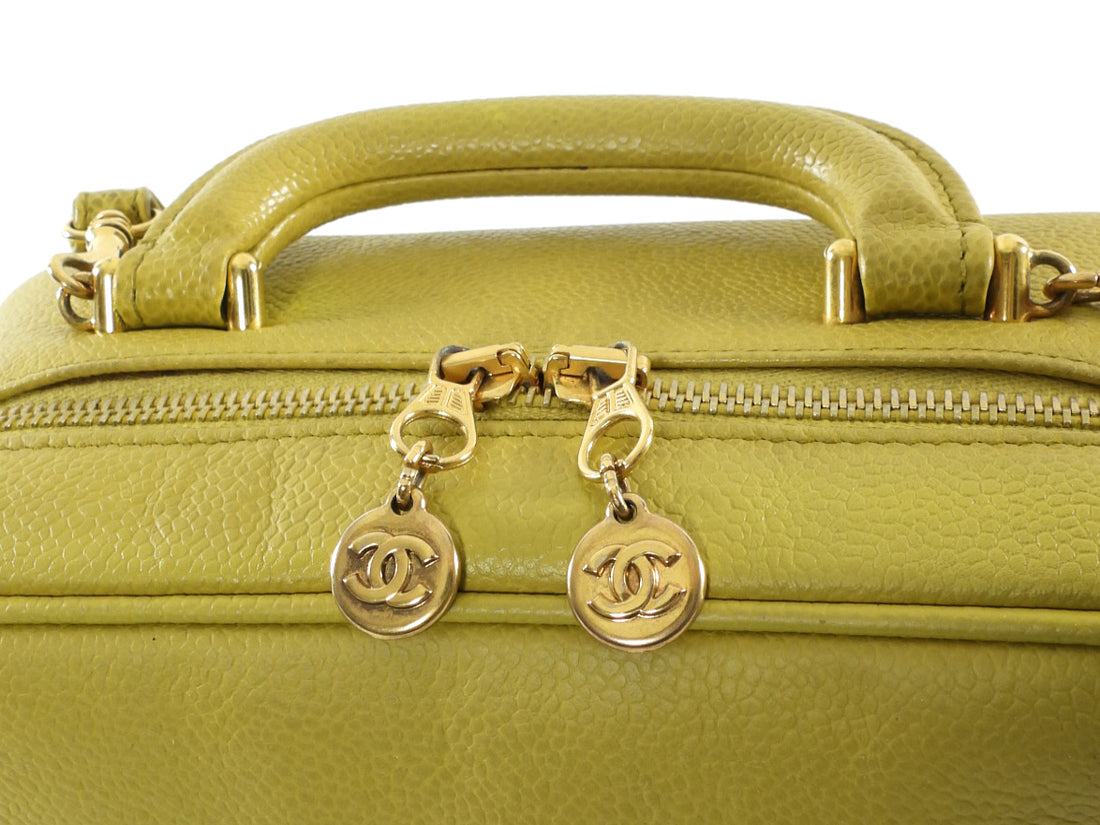 Chanel Vintage 1997 Caviar Timeless Vanity Case Bag