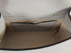 Valextra Dove Grey Leather Iside Micro Top Handle Flap Bag