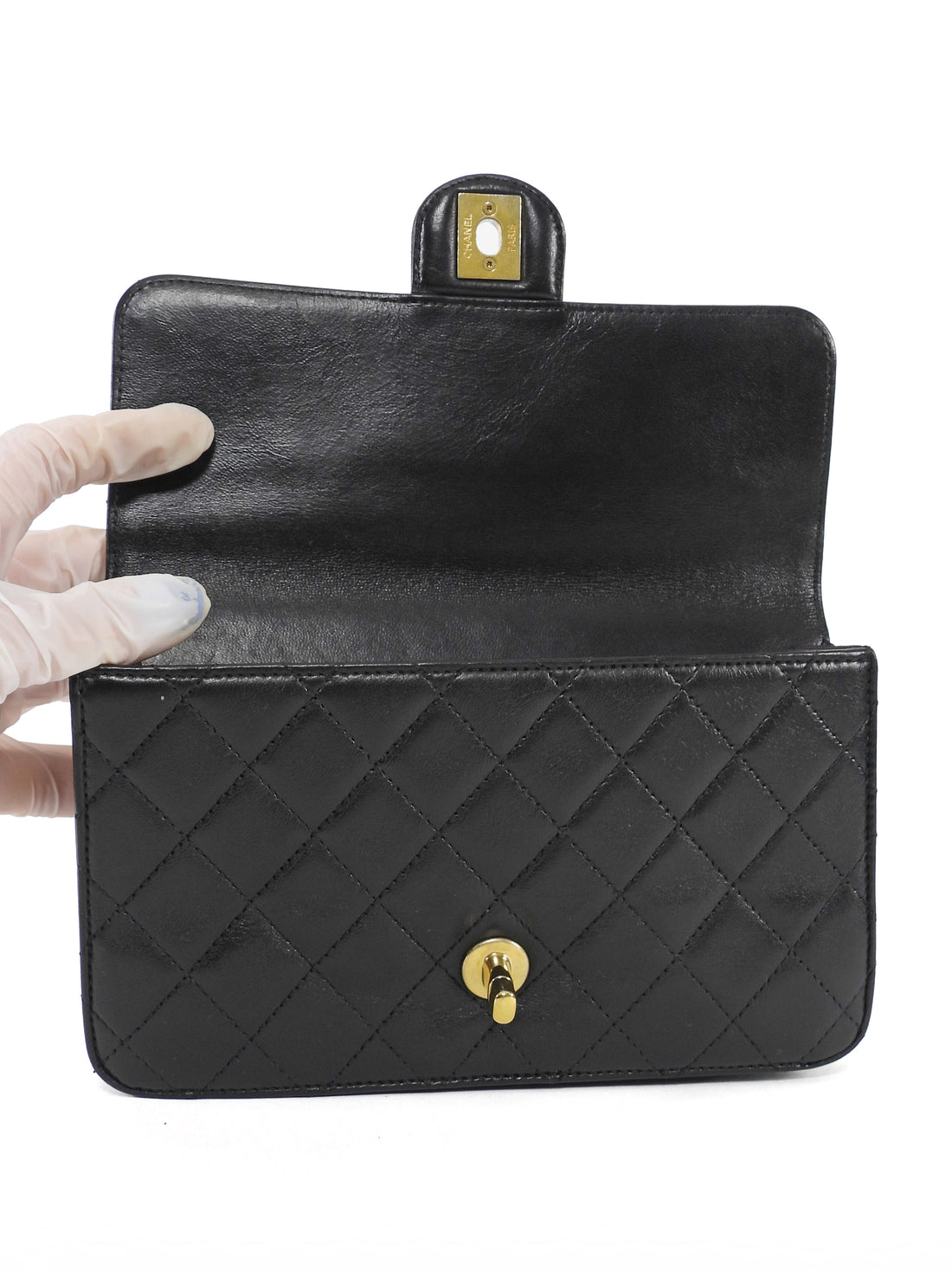 Chanel Black Small Quilted Leather Crossing Times Crossbody Bag Small