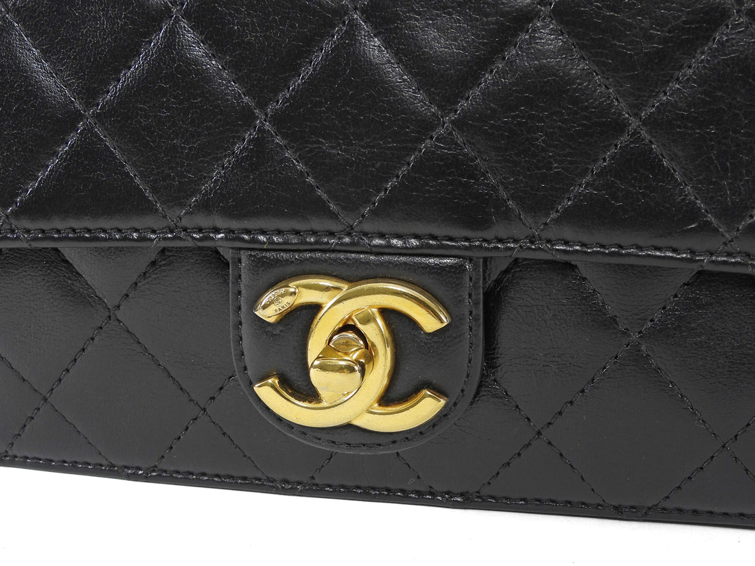 Chanel Black Small Quilted Leather Crossing Times Crossbody Bag Small
