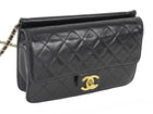 Chanel Black Small Quilted Leather Crossing Times Crossbody Bag Small