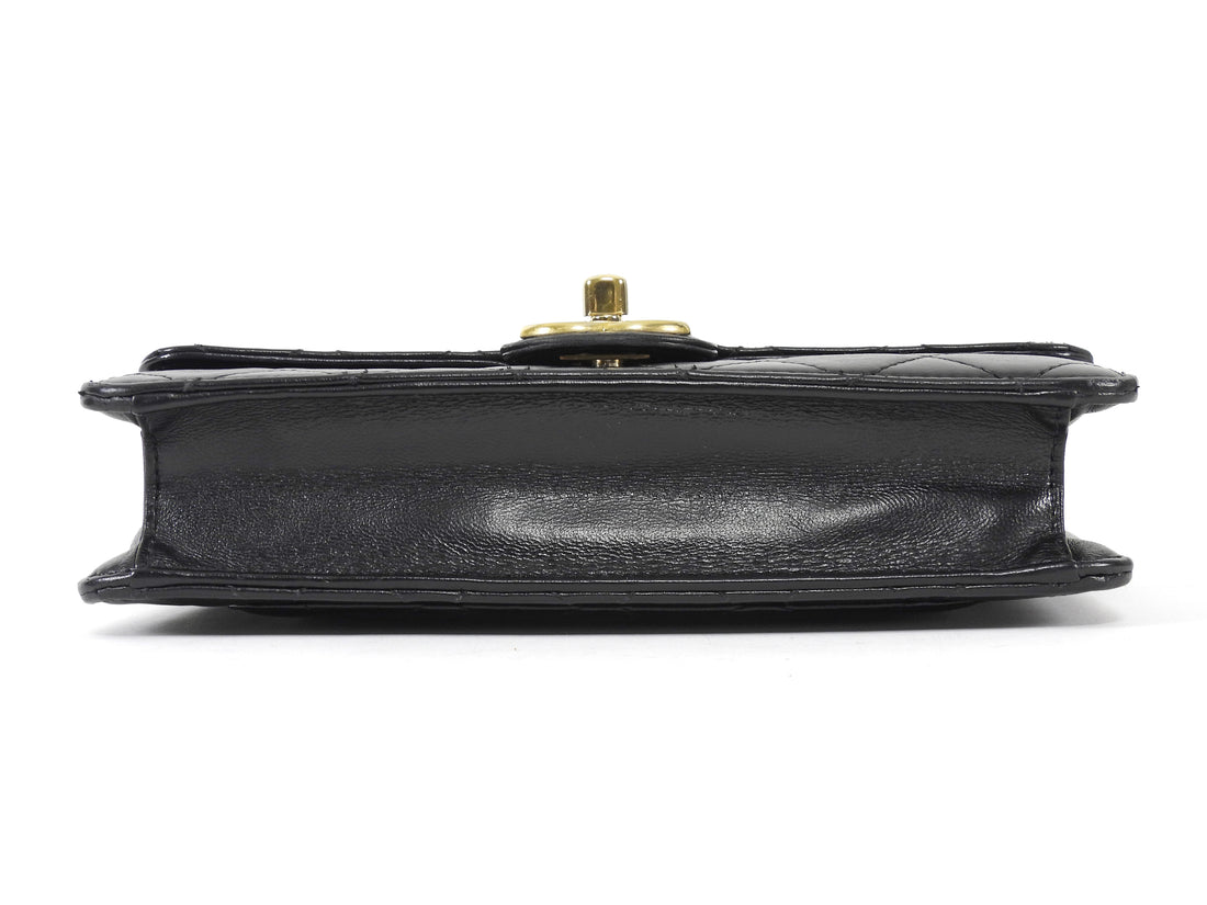 Chanel Black Small Quilted Leather Crossing Times Crossbody Bag Small