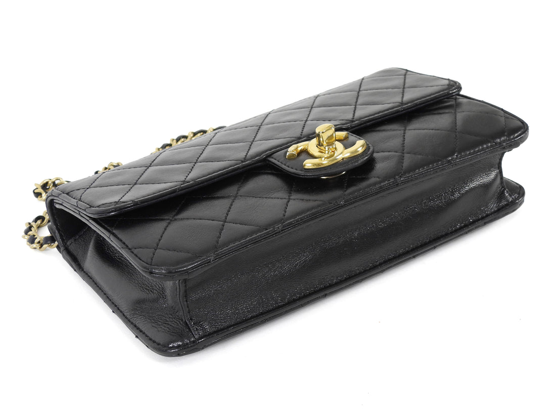 Chanel Black Small Quilted Leather Crossing Times Crossbody Bag Small