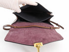 Burberry Brown Leather and Check Macken Shoulder Bag