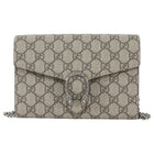 Gucci Brown Dionysus Supreme Wallet on Chain Bag WOC