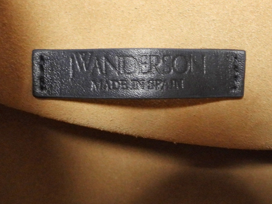 JW Anderson Black Leather Chain Hobo Bag