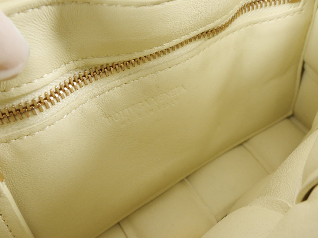 Bottega Veneta Butter Yellow Small Padded Cassette