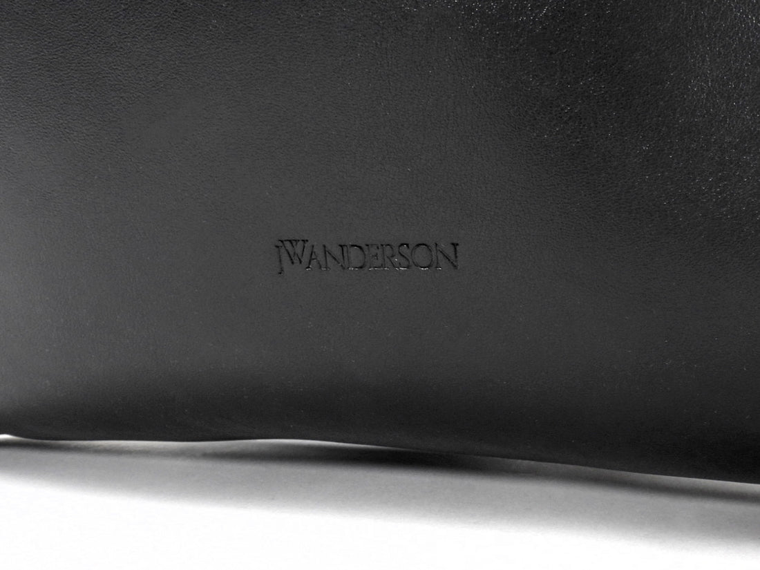 JW Anderson Black Leather Chain Hobo Bag