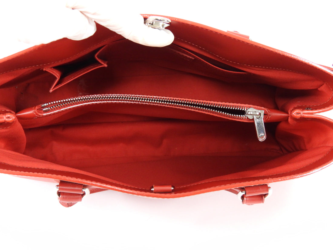 Louis Vuitton Red Vintage 2006 Epi Leather Passy Tote Bag GM