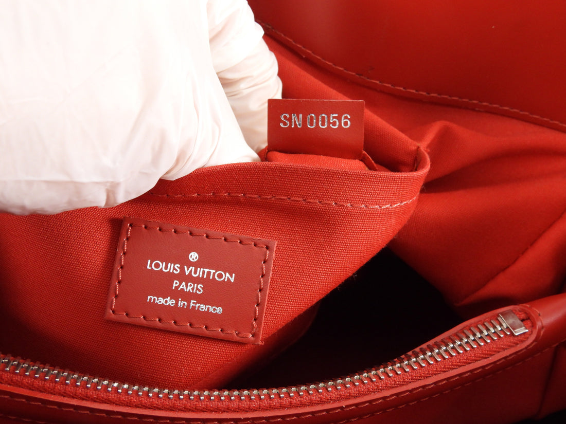 Louis Vuitton Red Vintage 2006 Epi Leather Passy Tote Bag GM