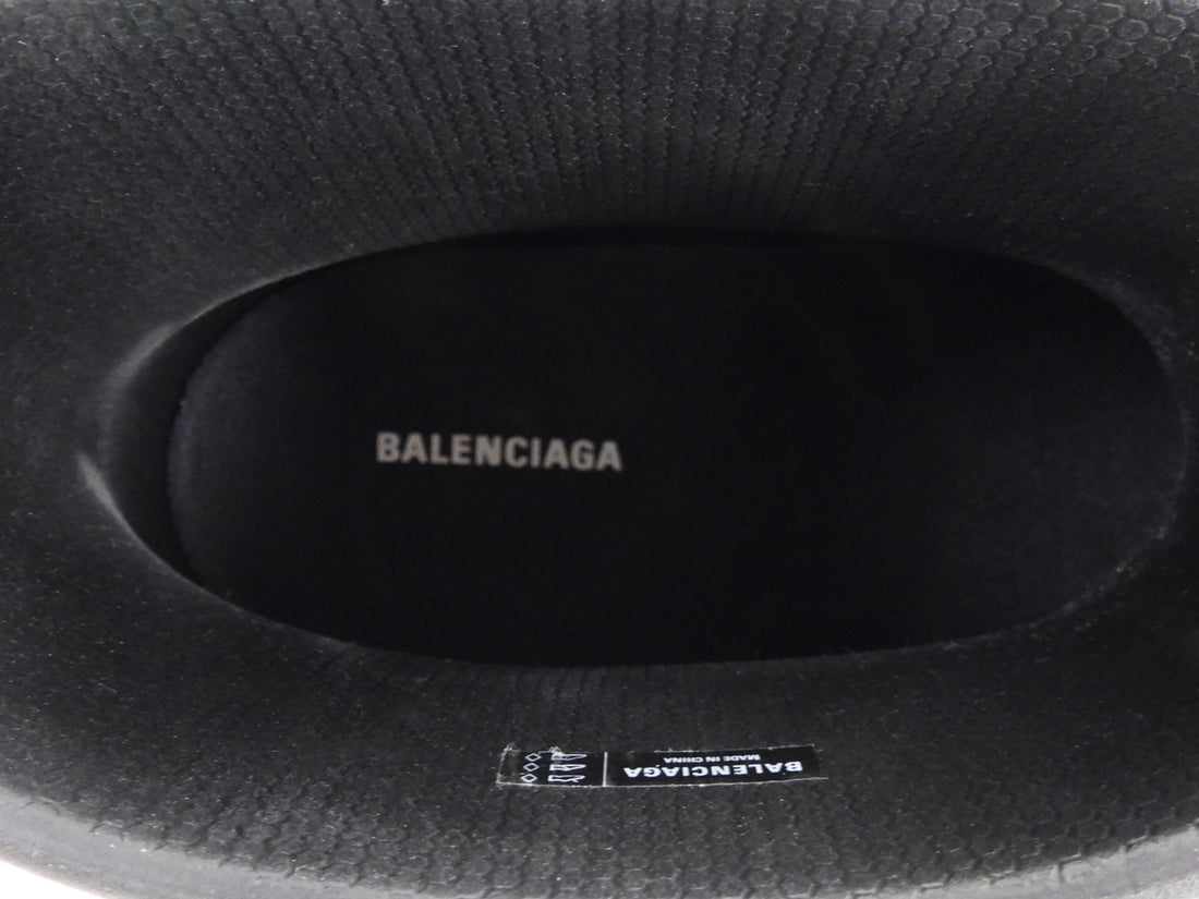 Balenciaga Black Croc Boot - 38