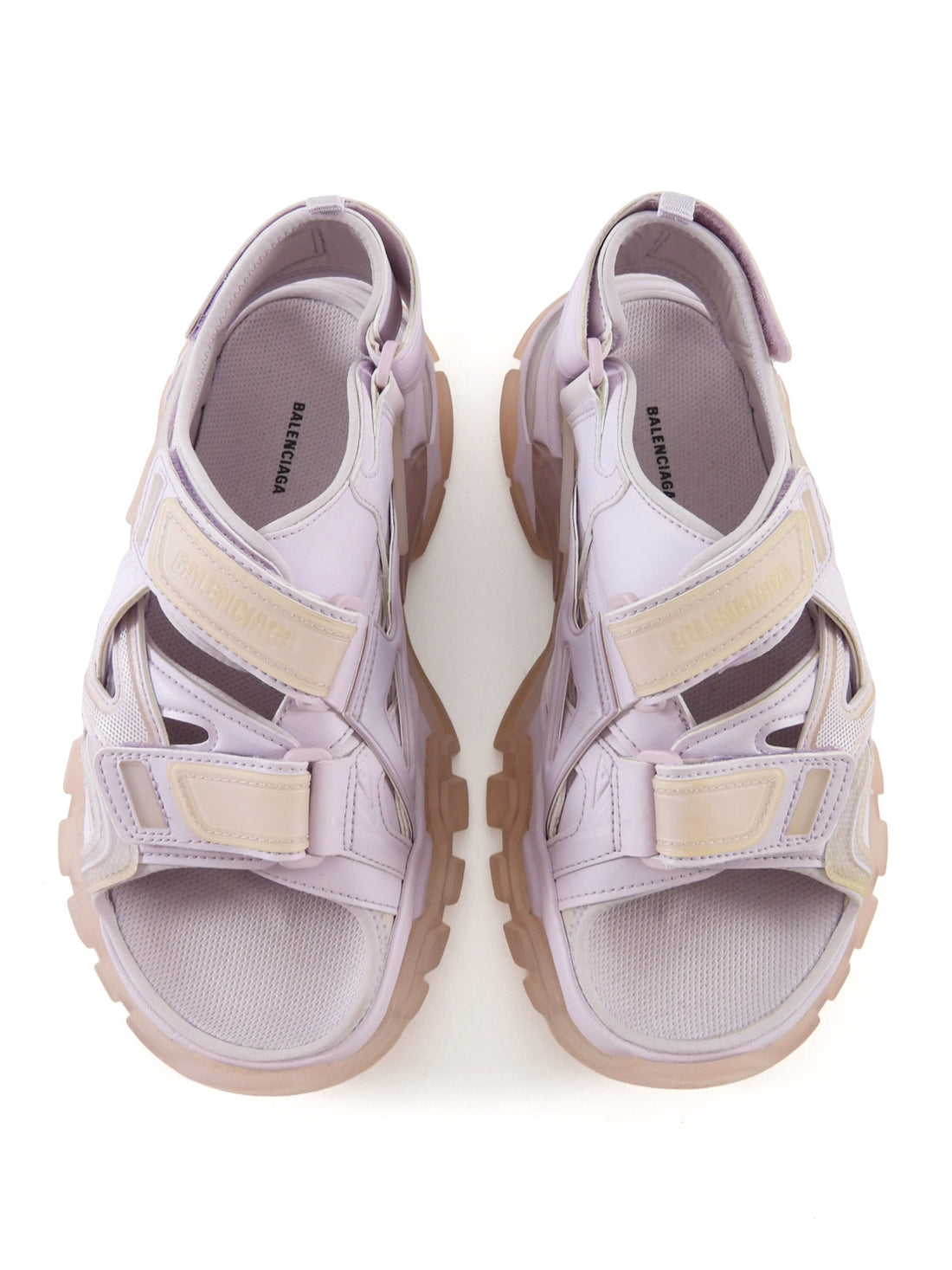 Balenciaga Lilac Purple Track Rubber Sole Sandal - 38