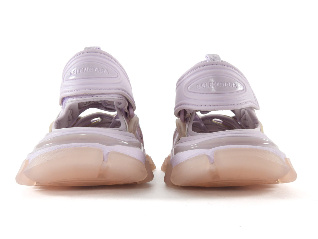 Balenciaga Lilac Purple Track Rubber Sole Sandal - 38