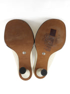 Proenza Schouler Ivory Leather Boyd High Heel Mules - 37.5
