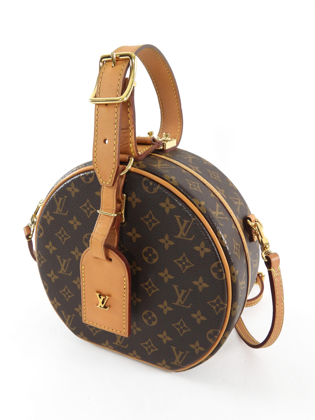 Louis Vuitton Brown Monogram Petite Boite Chapeau Box Bag