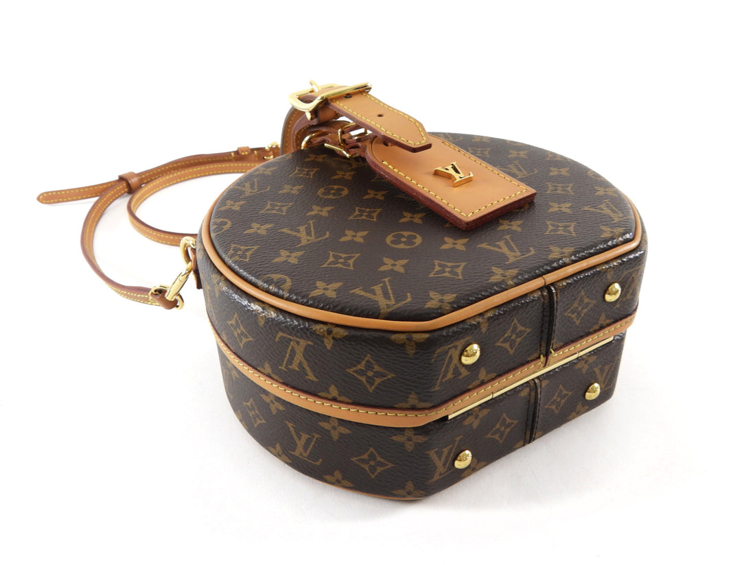 Louis Vuitton Brown Monogram Petite Boite Chapeau Box Bag