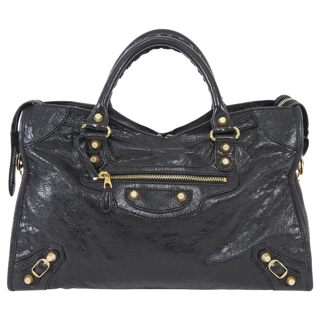 Balenciaga Black Giant 12 Medium Classic City Bag GHW