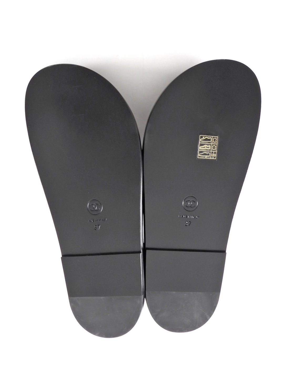 Chanel 24P CC Black Quilted Leather Dad Sandals  - 37