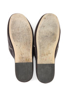 The Row Brown Soft Leather Beck Mules Slippers Shoes - 36.5