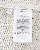 Bottega Veneta Ivory Silver Chain Neckline Cotton Knit Long Gown Dress - M