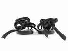 The Row Black Gold Nubuck Ankle Tie Charm Beach Sandals - 37