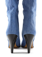 Isabel Marant Blue Denim Western Boot - 37