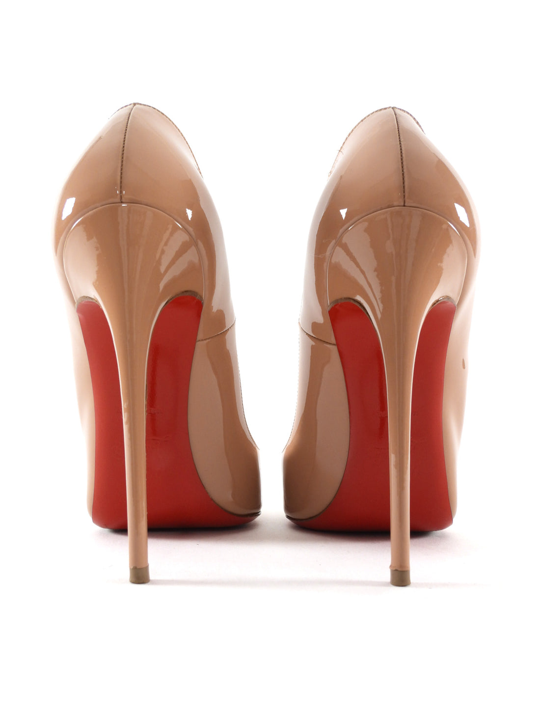 Louboutin Nude Beige Patent Leather So Kate 120mm - 38