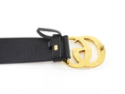 Gucci Marmont GG Black Leather Belt - 85/34