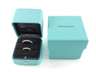 Tiffany & Co. Together Milgrain Platinum Two Band Couples Set - 3mm, Size 5 + 4mm, Size 10