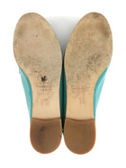 Ferragamo Gancini Horsebit Teal Green Patent Leather Loafer - 10.5