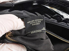 Fendi Baguette FF Zucca Embossed Black Patent Leather Two Way Shoulder Bag