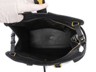 Saint Laurent Vintage Y Ligne Cabas Small Black Leather Two Way Tote Bag
