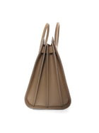 Saint Laurent Sac du Jour Large Taupe Brown Grained Leather Tote Bag