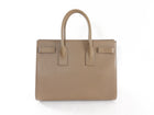 Saint Laurent Sac du Jour Large Taupe Brown Grained Leather Tote Bag
