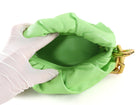 Bottega Veneta The Chain Pouch Lime Green Leather Shoulder Bag