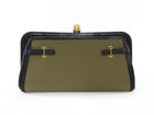 Alexander McQueen Convertible Canvas / Leather Skull Clutch