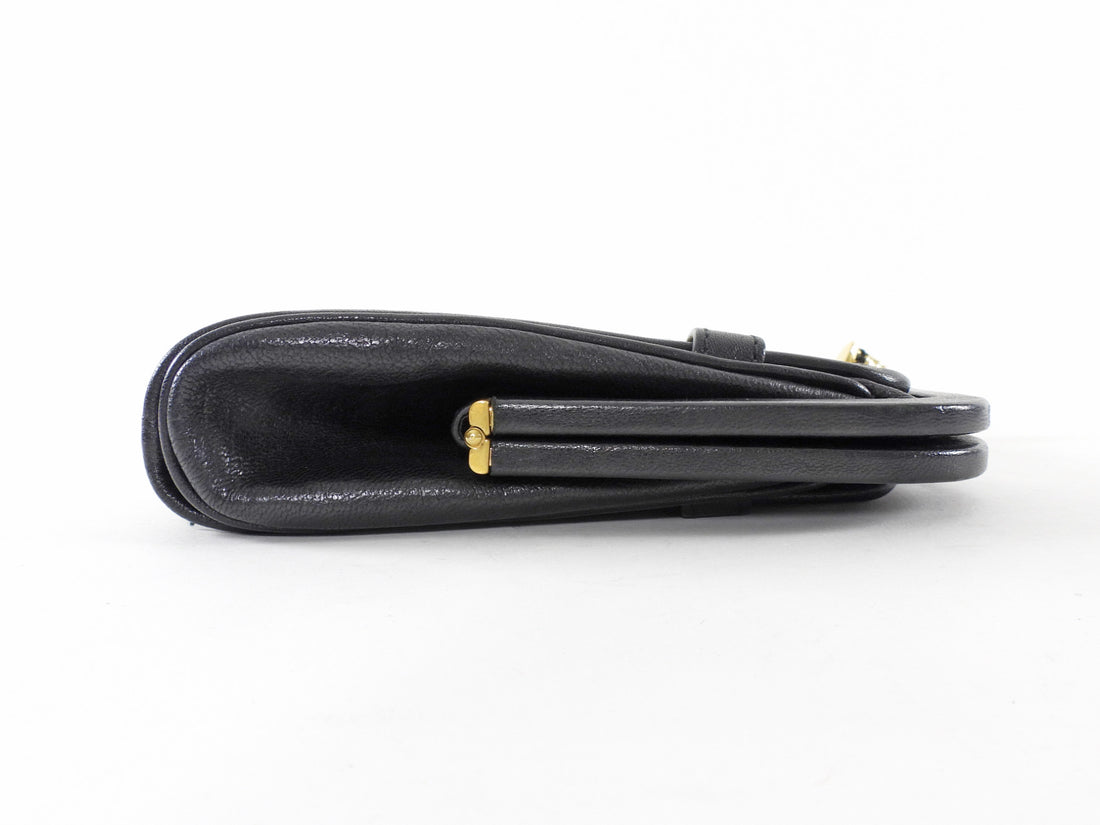 Alexander McQueen Convertible Canvas / Leather Skull Clutch