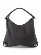 Gucci Dark Brown GG Monogram Canvas Abbey Shoulder Hobo Bag