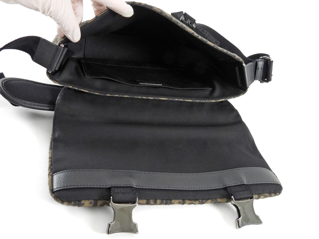 Christian Dior Explorer Brown Oblique Canvas Messenger Bag