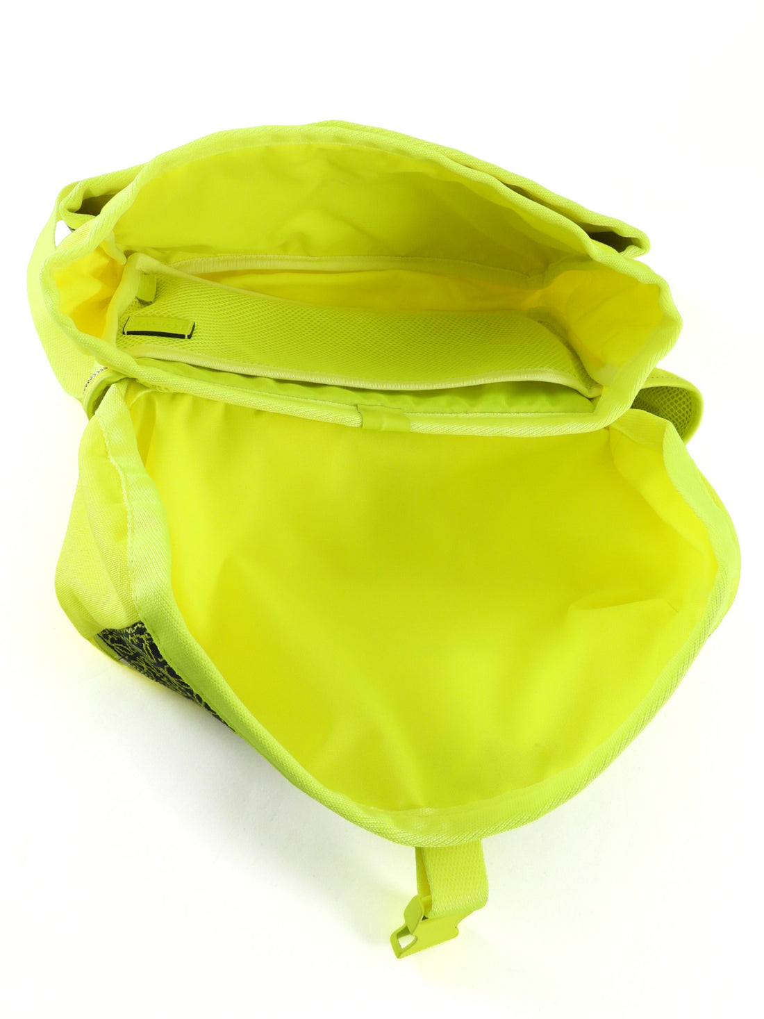 Loewe Neon Yellow and Black Anagram Technical Canvas Postman Sling Bag