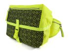 Loewe Neon Yellow and Black Anagram Technical Canvas Postman Sling Bag