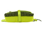 Loewe Neon Yellow and Black Anagram Technical Canvas Postman Sling Bag