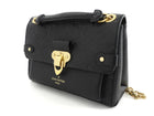 Louis Vuitton Small Vavin Black Empreinte Monogram Leather Wallet on Chain