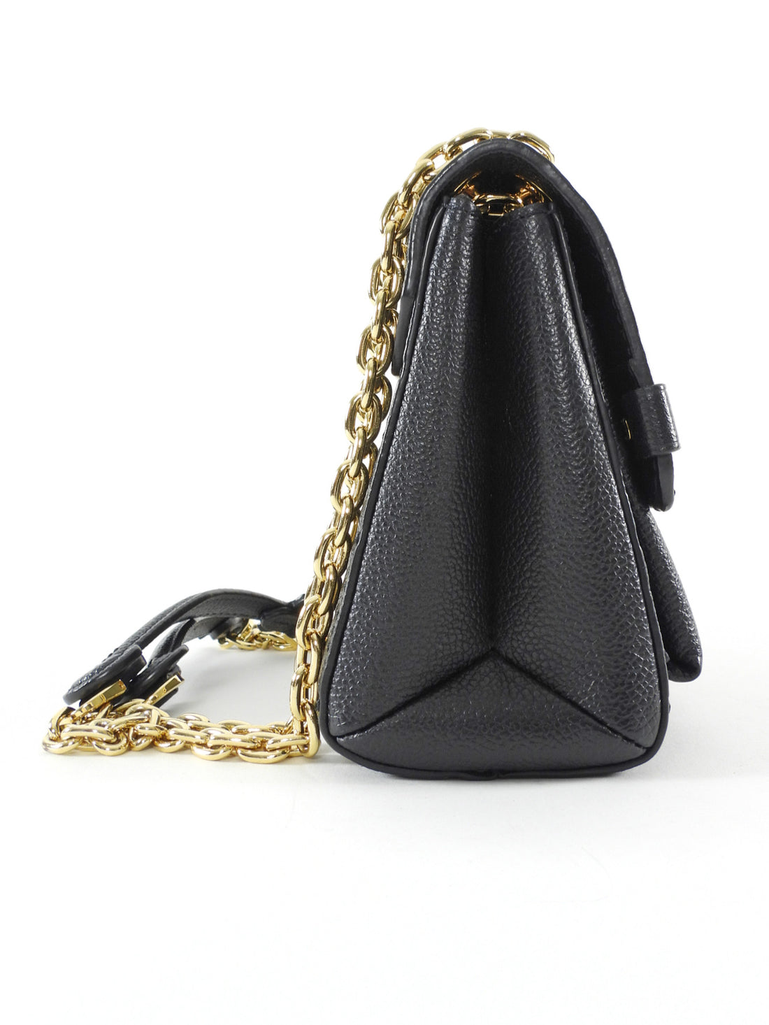 Louis Vuitton Small Vavin Black Empreinte Monogram Leather Wallet on Chain