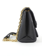 Louis Vuitton Small Vavin Black Empreinte Monogram Leather Wallet on Chain