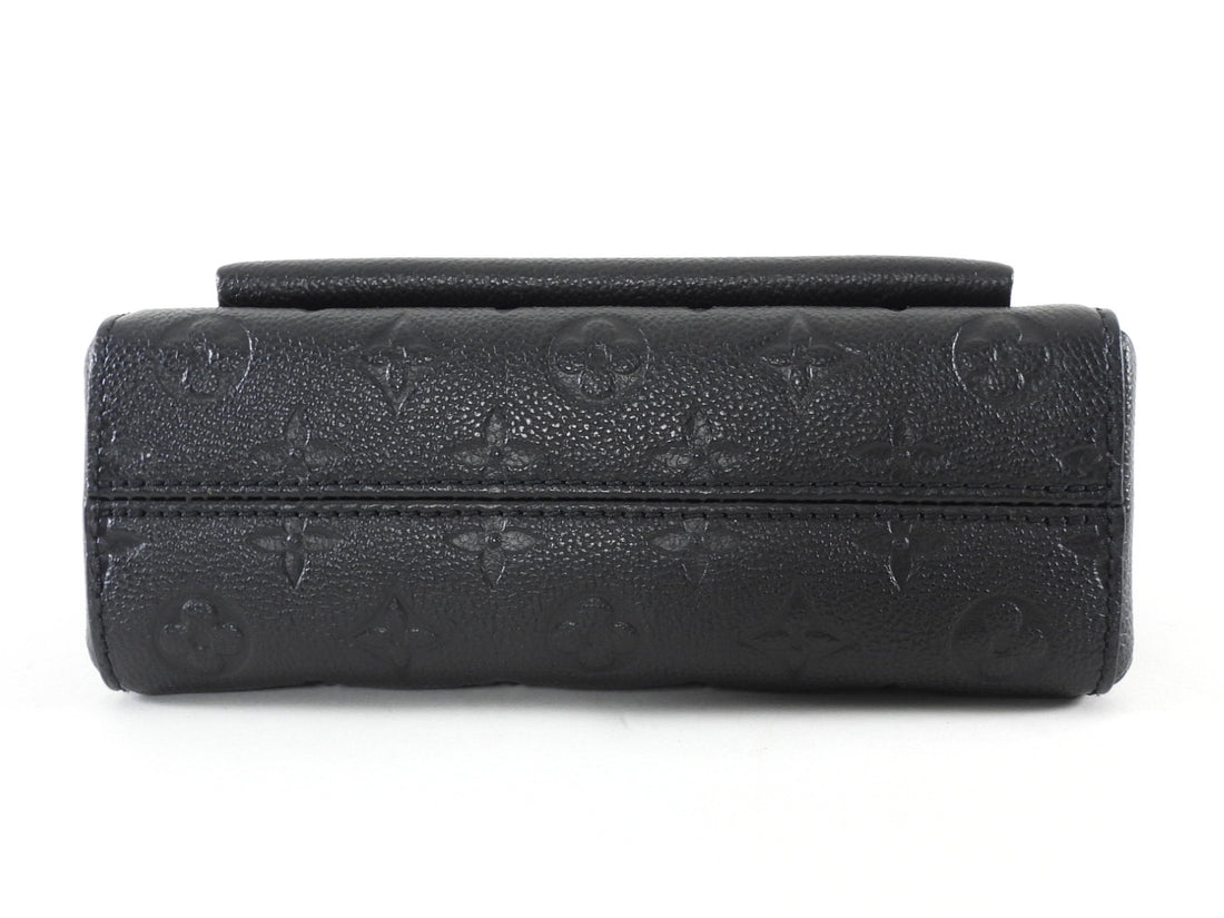 Louis Vuitton Small Vavin Black Empreinte Monogram Leather Wallet on Chain