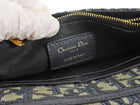 Dior 30 Montaigne Navy Blue Oblique Canvas 2 in 1  Pouch Bag