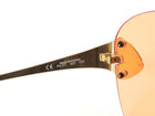 Dior Orange x John Galliano Vintage SS2000 Clear Acetate Pilot Shield Sunglasses
