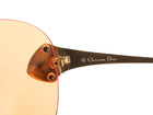 Dior Orange x John Galliano Vintage SS2000 Clear Acetate Pilot Shield Sunglasses
