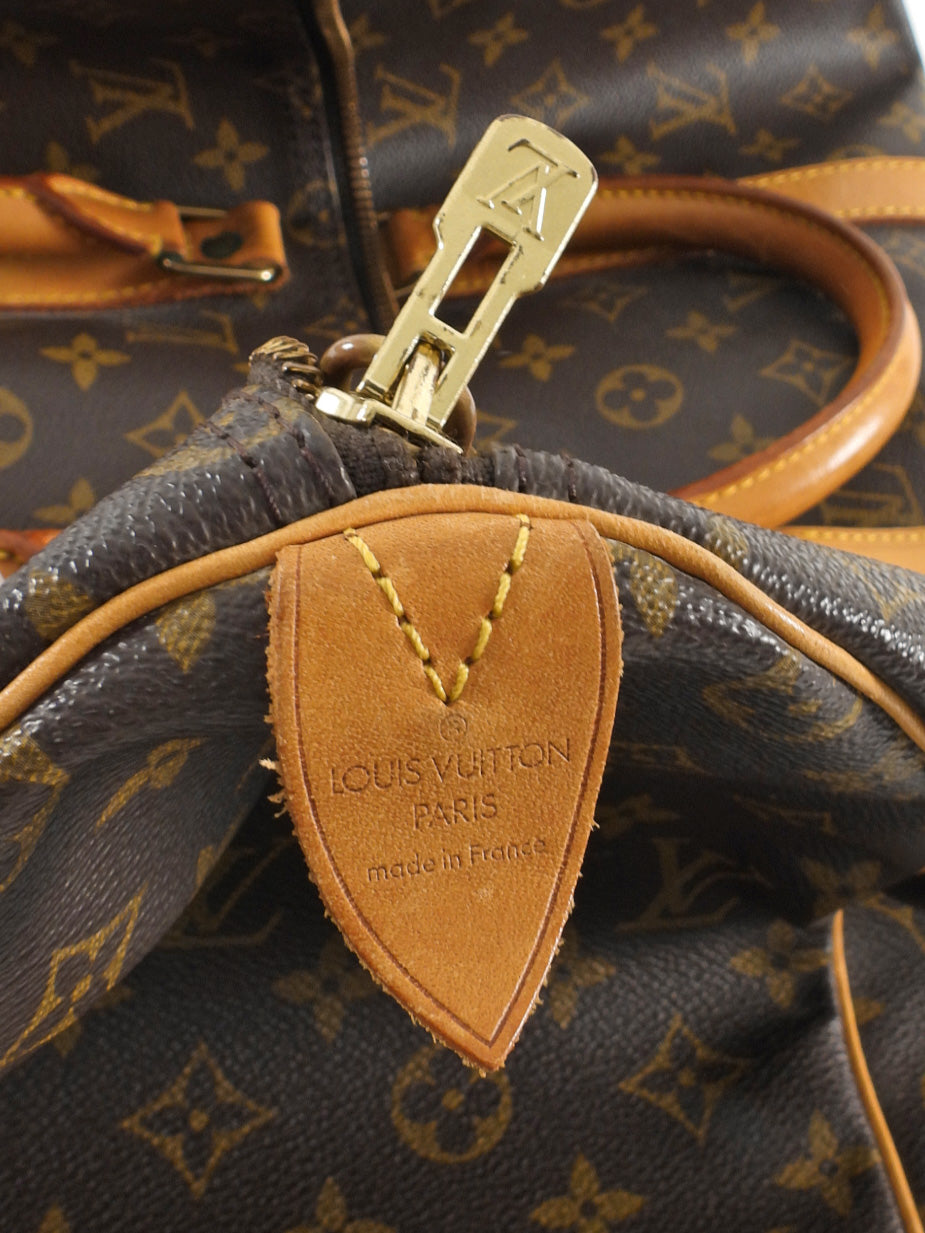 Louis Vuitton Vintage 1993 Keepall 50 Brown Monogram Coated Canvas Duffle Bag